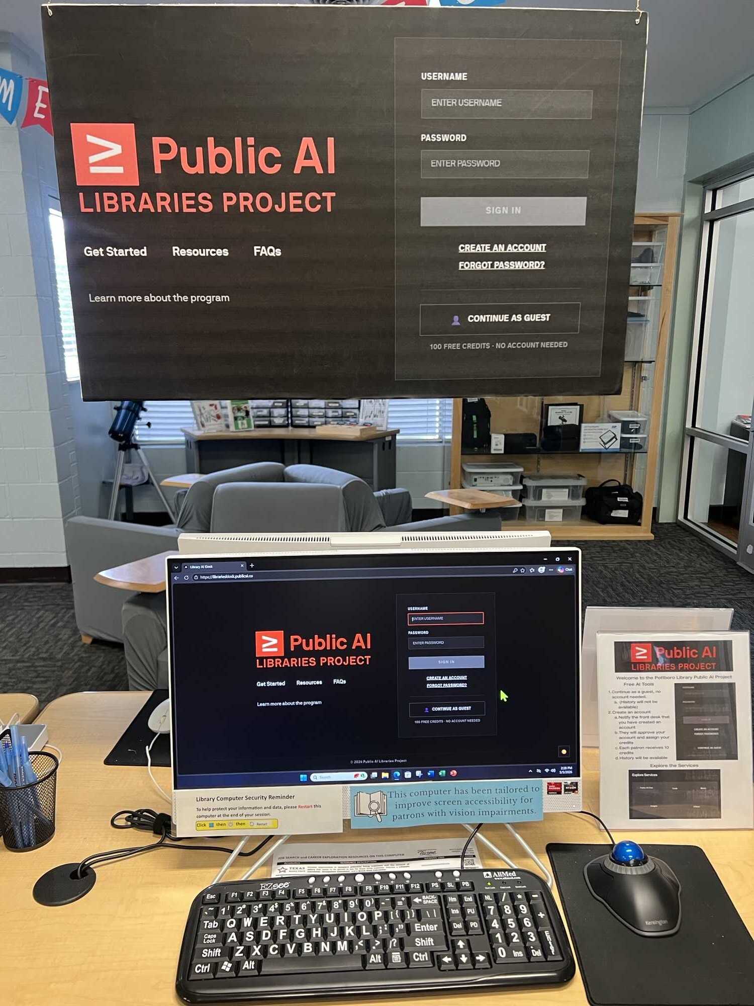 Public AI Libraries Project deployment in Pottsboro, TX